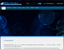 Tablet Screenshot of mikrohuko.sk